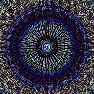 Vektör mozaik sanat desen. Eğri mozaik görüntü