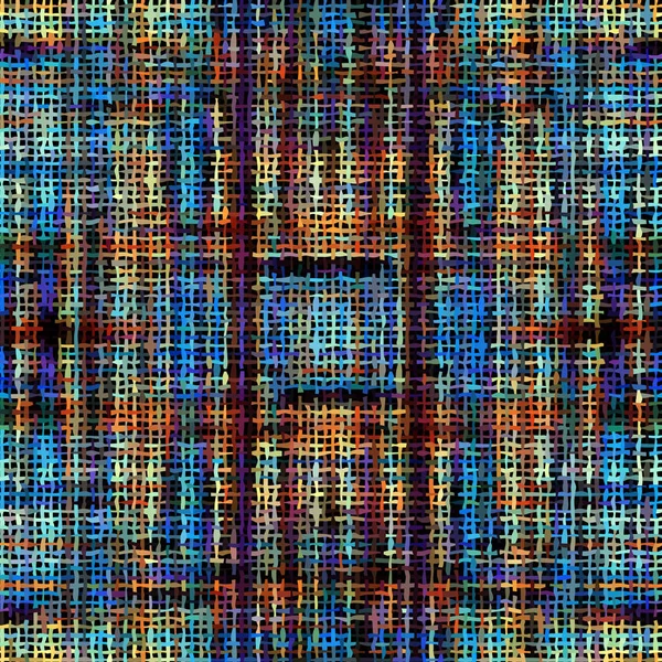 Imitatie van een textuur van tweed stof naadloze patroon. — Stockvector