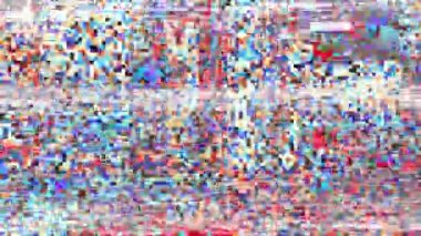 Video parazit görüntülerini döngüye sokuyorum. Bir Datamoshing videosunun taklidi.