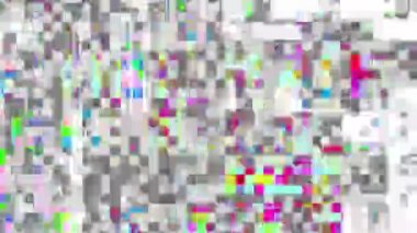 Video parazit görüntülerini döngüye sokuyorum. Bir Datamoshing videosunun taklidi.