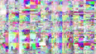 Video parazit görüntülerini döngüye sokuyorum. Bir Datamoshing videosunun taklidi.