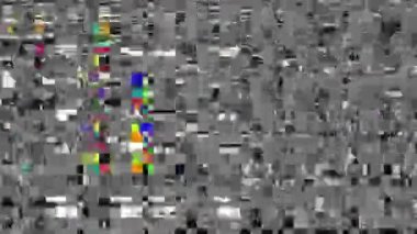 Video parazit görüntülerini döngüye sokuyorum. Bir Datamoshing videosunun taklidi.