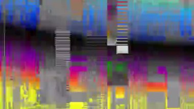 Video parazit görüntülerini döngüye sokuyorum. Bir Datamoshing videosunun taklidi.