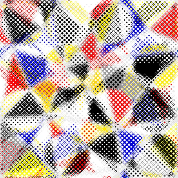 Geometriskt abstrakta mönster. Sömlös polka dot bakgrund. — Stock vektor