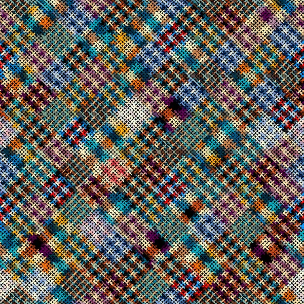 Imitation d'une texture de toile rugueuse. Modèle sans couture. — Image vectorielle