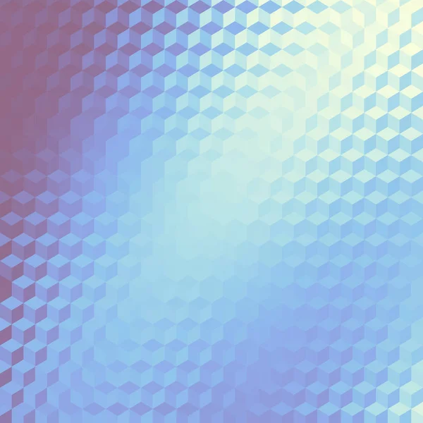 低聚型立方体的几何多边形模式. — 图库矢量图片