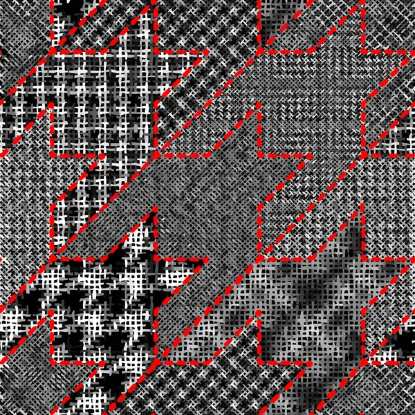 Imitação de uma textura de tela áspera. Padrão sem costura. — Vetor de Stock