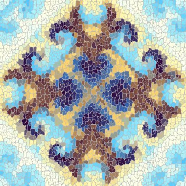 Kusursuz grunge soyut kare deseni. Grunge çatlaklarını boya.