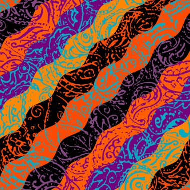 Grunge desenli desen kolaj patchwork tarzı.