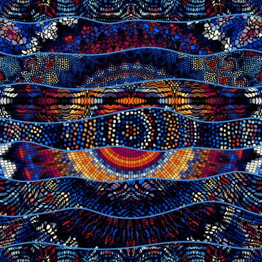 Dikişsiz mozaik desen