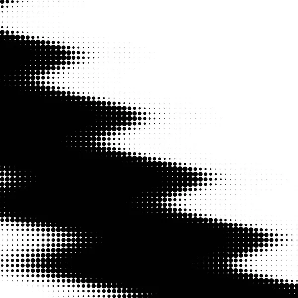 Geometrisch abstracte patroon. Abstract zwart halftone vormen. — Stockvector