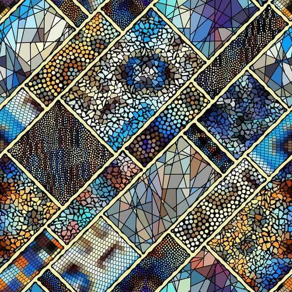 Безшовні Мозаїчна картина — стоковий вектор