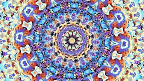 Mandala décoré fond de boucle — Video