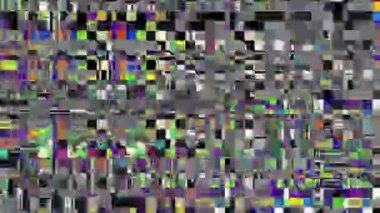 Video parazit görüntülerini döngüye sokuyorum. Bir Datamoshing videosunun taklidi.