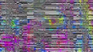 Video parazit görüntülerini döngüye sokuyorum. Bir Datamoshing videosunun taklidi.