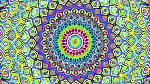 Ornate Mandala-Schleife Hintergrund — Stockvideo