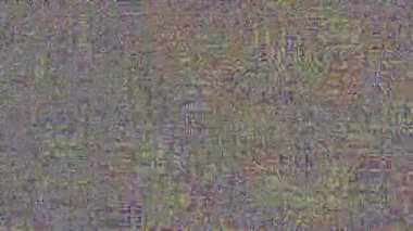 Video parazit görüntülerini döngüye sokuyorum. Bir Datamoshing videosunun taklidi.