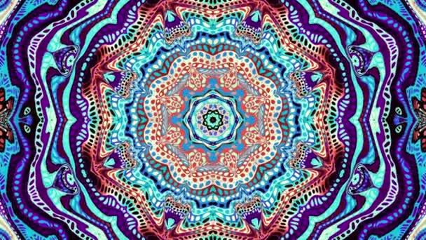 Versierde mandala lus achtergrond — Stockvideo