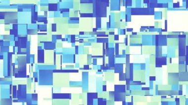 Soyut geometrik şekilleri n için hareket ettiriyor ve dönüştürüyor. Döngü görüntüleri.