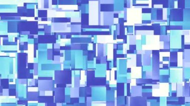 Soyut geometrik şekilleri n için hareket ettiriyor ve dönüştürüyor. Döngü görüntüleri.