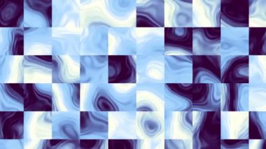 Soyut geometrik şekilleri n için hareket ettiriyor ve dönüştürüyor. Döngü görüntüleri.