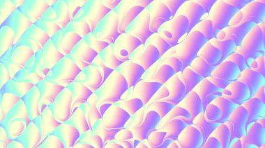 Fütüristik yüzeyi hareket ettiren. Soyut holografik renkler açık arka plan. Döngü görüntüleri.