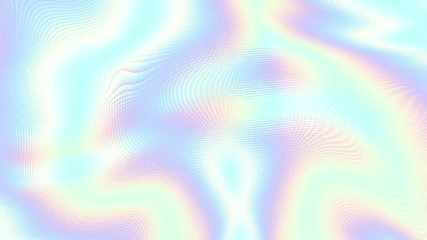 移动未来表面 抽象全息颜色光背景 循环素材 — 图库视频影像