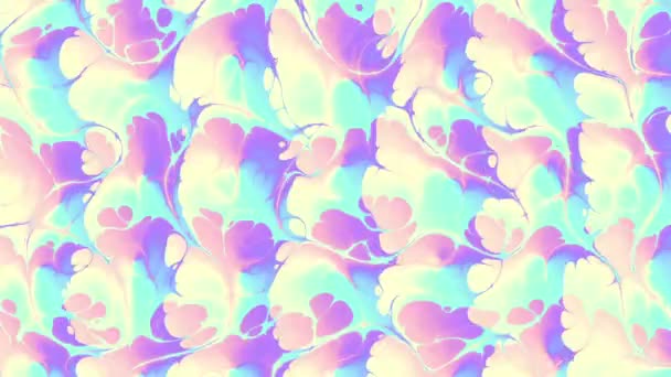 Движущаяся Футуристическая Поверхность Абстрактные Голографические Цвета Светлый Фон Циклические Кадры — стоковое видео
