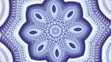 Süs daire dönüştürme. Yuvarlak turqiouse mandala desen. Sorunsuz döngü görüntüleri.