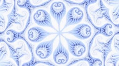 Süs daire dönüştürme. Yuvarlak turqiouse mandala desen. Sorunsuz döngü görüntüleri.
