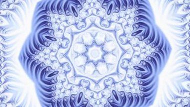 Süs daire dönüştürme. Yuvarlak turqiouse mandala desen. Sorunsuz döngü görüntüleri.
