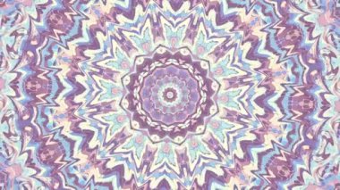 Süs daire dönüştürme. Yuvarlak turqiouse mandala desen. Sorunsuz döngü görüntüleri.