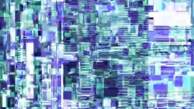 Eserler codec ile soyut hızlı titreşen doku. Döngü video girişim görüntüleri. Titreşen hızlı grunge öğeleri.