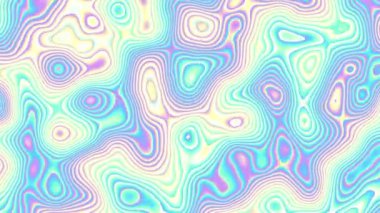 Fütüristik yüzeyi hareket ettiren. Soyut holografik renkler açık arka plan. Döngü görüntüleri.