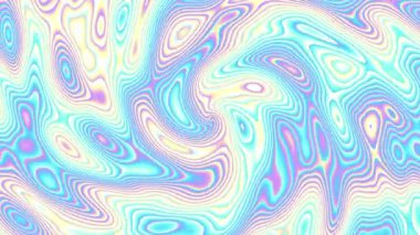 Fütüristik yüzeyi hareket ettiren. Soyut holografik renkler açık arka plan. Döngü görüntüleri.