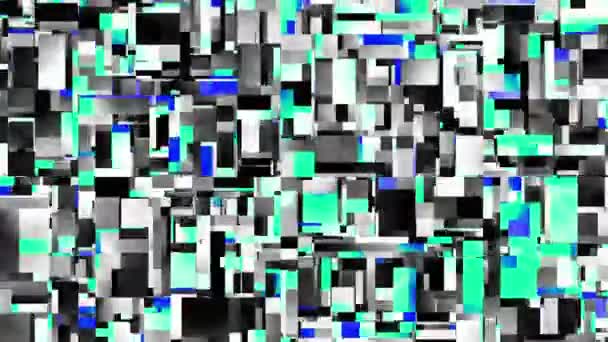 Abstracte Futuristische Geometrische Achtergrond Transformeren Geanimeerde Looping Footage — Stockvideo