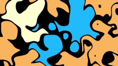 Hareketli rasgele psychedelic dalgalar. Video için soyut ekran koruyucu. Döngü görüntüleri.