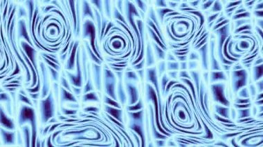 Rastgele dalgalı dokular. Psikedelik animasyon arka planı. Soyut kıvrımlı şekilleri dönüştür. Görüntü döngüsü.