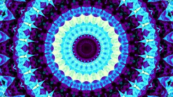 スピニング抽象的な魔法の円 難解な宇宙マンダラ ループフッテージ — ストック動画