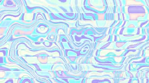 Bewegende Willekeurige Psychedelische Golven Abstracte Screensaver Voor Video Beelden Een — Stockvideo