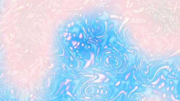 Moving Random Psychedelic Waves Abstract Screensaver Video Looping Footage — Stock Video