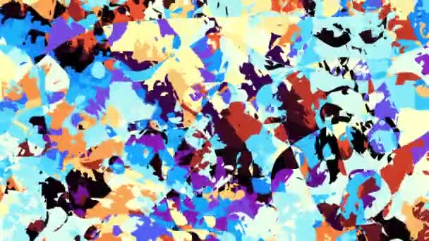 Bewegende Willekeurige Psychedelische Golven Abstracte Screensaver Voor Video Beelden Een — Stockvideo