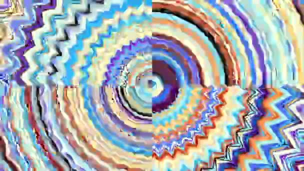 スピニング抽象的な魔法の円 難解な宇宙マンダラ ループフッテージ — ストック動画