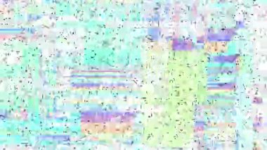 Objeler kodlayıcıyla soyut ve hızlı titreşen doku. Video parazit görüntülerini döngüye sokuyorum. Bir Datamoshing videosunun taklidi.