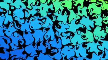 Rastgele dalgalı dokular. Psikedelik animasyon arka planı. Soyut kıvrımlı şekilleri dönüştür. Görüntü döngüsü.