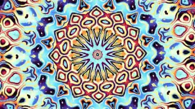 Dönen soyut sihirli daire. Ezoterik kozmik mandala. Döngü görüntüleri.