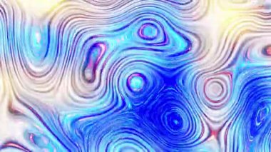 Rastgele dalgalı dokular. Psikedelik animasyon arka planı. Soyut kıvrımlı şekilleri dönüştür. Görüntü döngüsü.