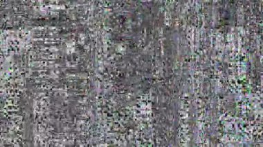 Objeler kodlayıcıyla soyut ve hızlı titreşen doku. Video parazit görüntülerini döngüye sokuyorum. Bir Datamoshing videosunun taklidi.