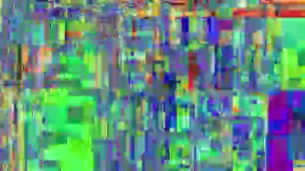 Abstrakt Snabb Flimrande Konsistens Med Artefakter Codec Filmar Störningarna Videon — Stockvideo