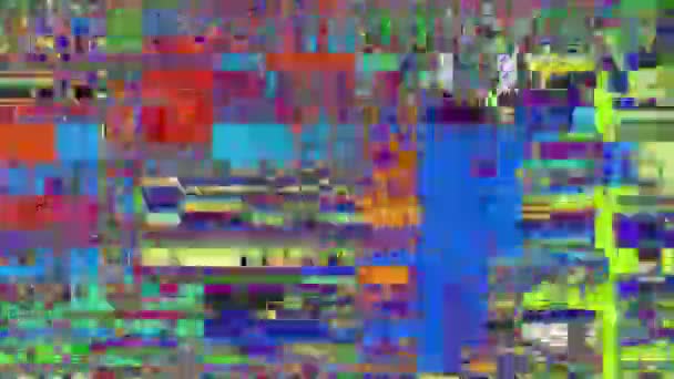 Abstract Fast Flickering Texture Artifacts Codec Looping Video Interference Footage — Stock Video